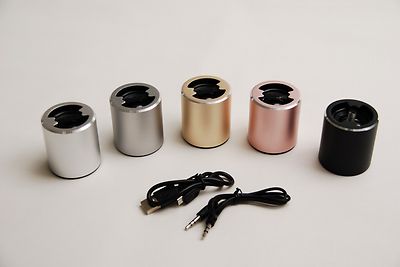 Kabelloser Bluetooth Lautsprecher, hochwertiger tragbarer Bluetooth Lautsprecher Aluminium