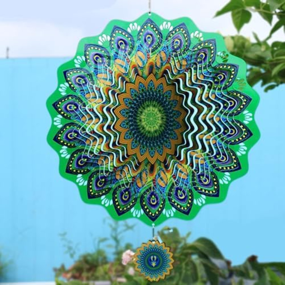 Scacciapensieri Zen 3D in Acciaio 30cm | Armonia e Relax per Terrazzo