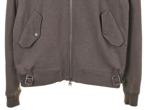 Chaqueta suéter para hombre AllSaints verde marrón gris algodón con cremallera completa M - Imagen 5 de 7