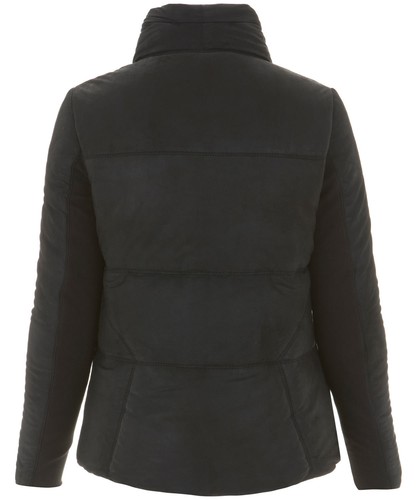 Neu mit Etikett Muubaa Eylmere Leder gesteppte wattierte Jacke Nubuk gefütterter Mantel * US 8/ UK 12 - Bild 9 von 12