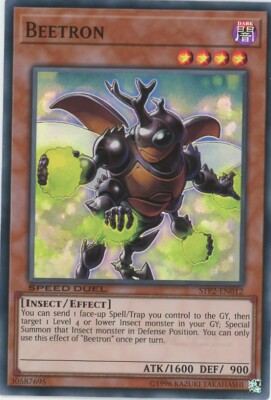 Yugioh Beetron STP2-DE012 Speed Duel Super Rare NM x3 Play Set