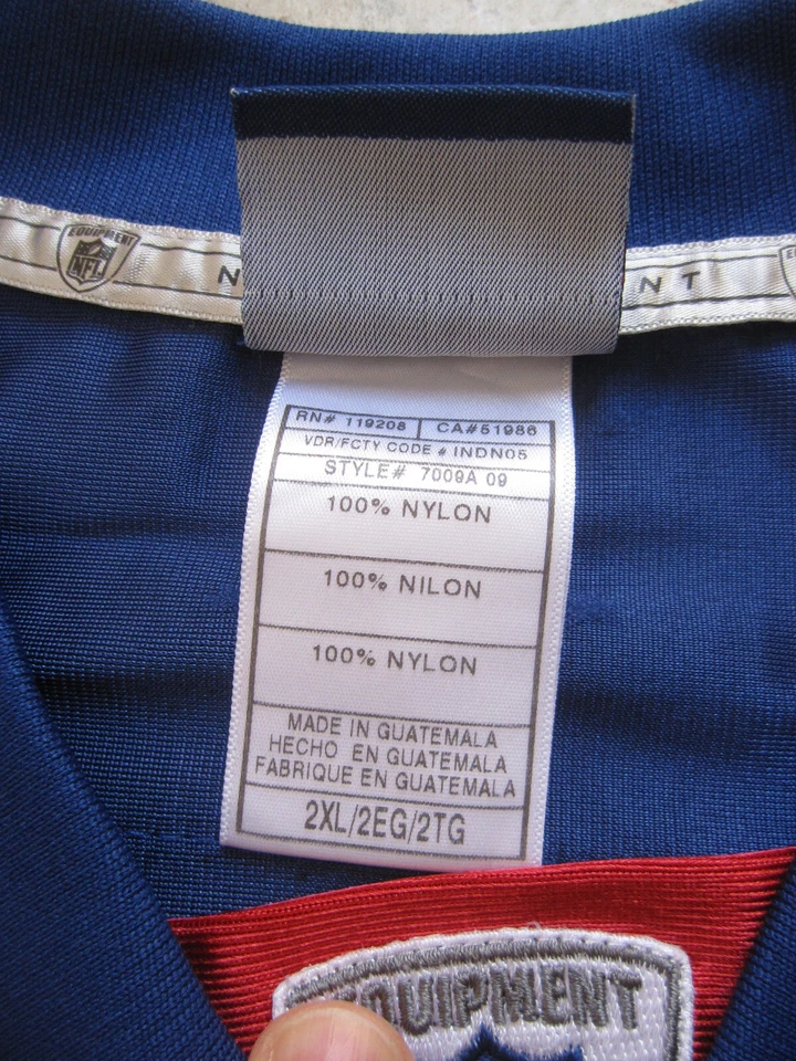 Maillot New York Giants Reebok Eli Manning Football Americain #10 shirt - XXL - Photo 4/4