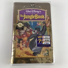Walt Disney Masterpiece The Jungle Book Movie VHS Tape Film Vintage New Sealed