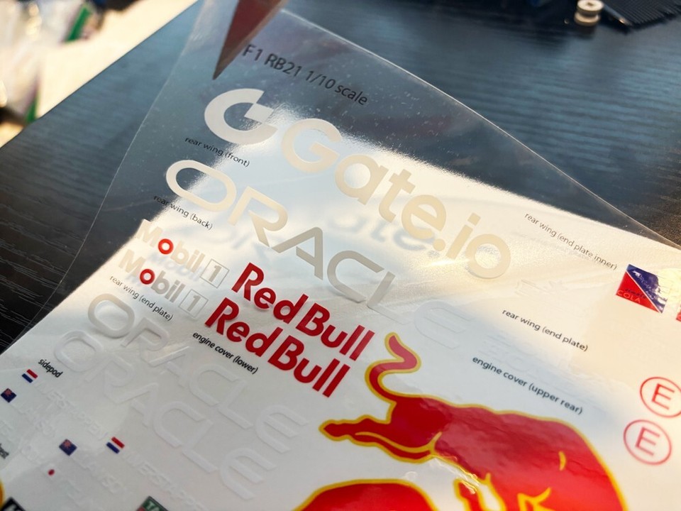 1/8 Scale Red Bull Oracle Racing F1 2025 RB21 RC Car Clear Vinyl ...