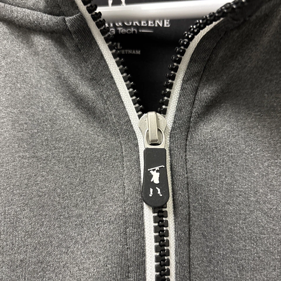 Fairway & Greene Tech 1/4 zip performance golf sweater pullover black Mens Sz XL - Image 2 of 4