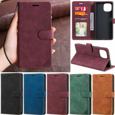 Matte Wallet Leather Flip Rugges Slim Case For Huawei P30 P40 Nova Honor P smart