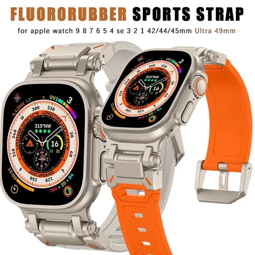 Silicone Sports Strap Band For Apple Watch Ultra 1 2 3 4 5 6 7 8 9 42/44/45/49mm - Picture 3 of 54