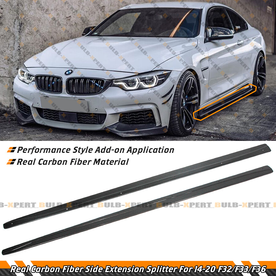 For 14-2020 BMW F32 F33 F36 4 Series Carbon Fiber Side Skirt