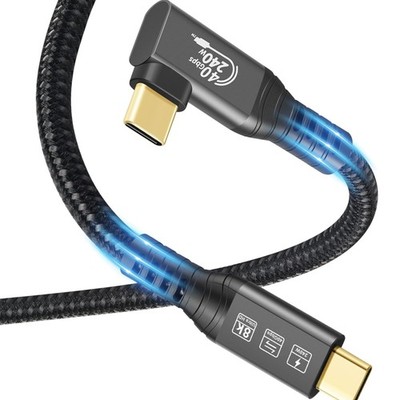 Thunderbolt 4 Kabel USB C auf USB C 240W 40Gbps 8K HDR Schnellladekabel für M...