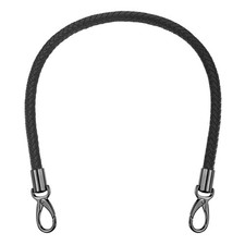 Braided Purse Strap, 25.6 Inch for Handbag Tote Making  Black 