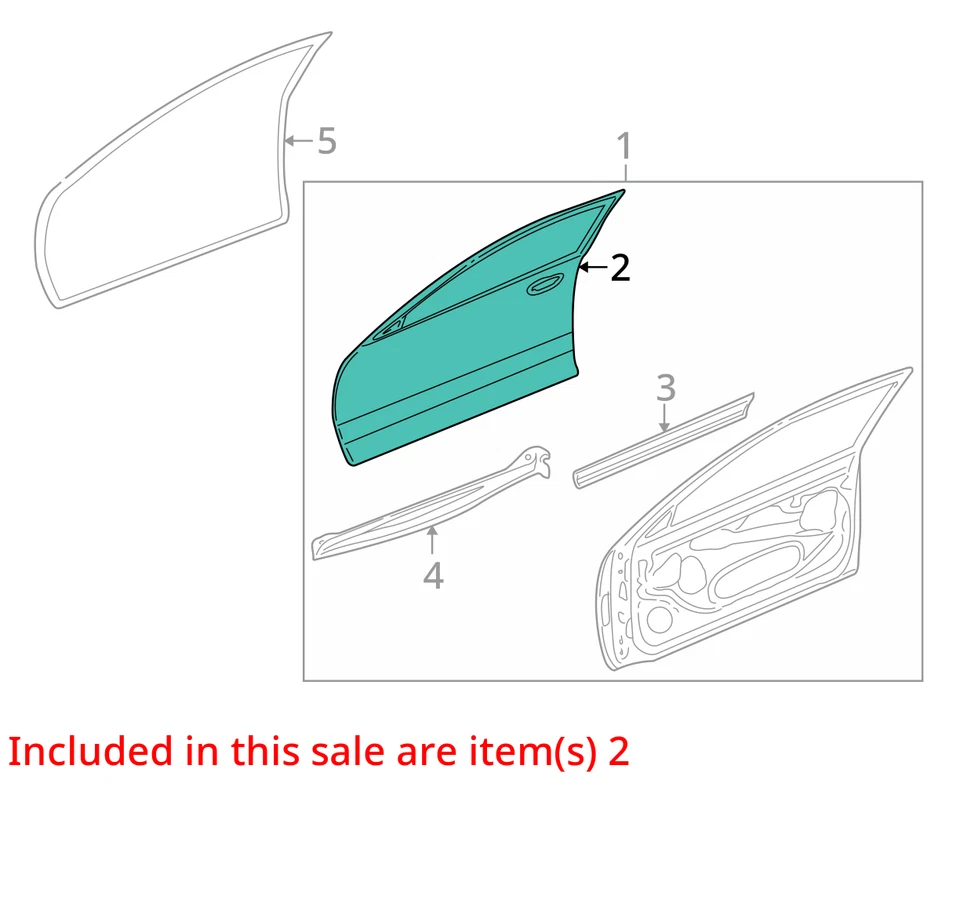 OLDSMOBILE PONTIAC ALERO GRAND AM PANEL FRT S D OTR 22614328 2000-2005 - NUEVO Foto 2 de 3