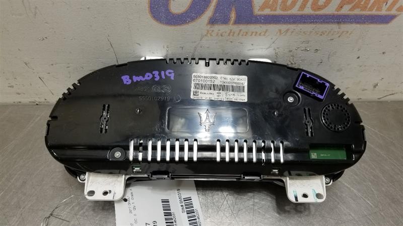 17 2017 MASERATI GHIBLI OEM SPEEDOMETER GAUGE CLUSTER 670100152