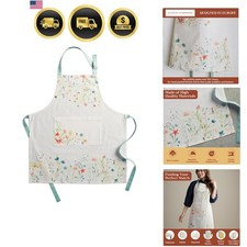 100 Cotton Apron for women with Pocket Kitchen Chef Apron for Men Cooking Sp...