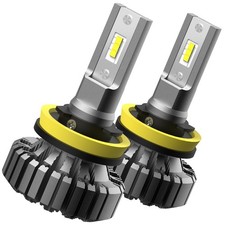 AUXITO Pair H11 H8 LED Headlight Bulbs High or Low Beam 6500K 60000LM White
