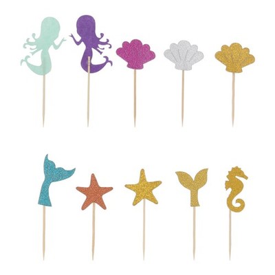 3 Pack Mermaid Tail Cupcake Topper Braut, Um Kuchentopper Zu Sein