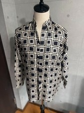 Versace Vintage Silk Check Shirt Black Size L 90s Rare Dress Long Sleeve Mens Au