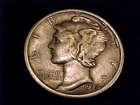 1934-D Mercury Dime, Very Fine Grade