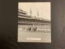 RIVA RIDGE photo HORSE RACING 1972 KENTUCKY DERBY clubhouse turn GATE TO WIRE