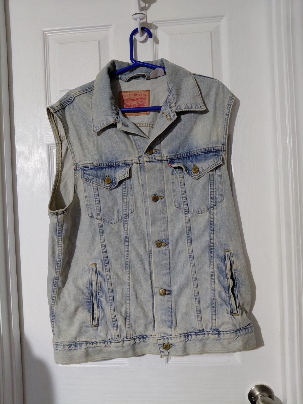 Vintage Levi’s Strauss   Denim Truckers Vest   Size XL