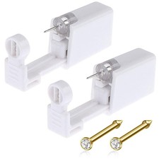 Nose Piercing Gun Kit - 6Pcs Self Nose Piercing Kit Unit Disposable Nose Piercin