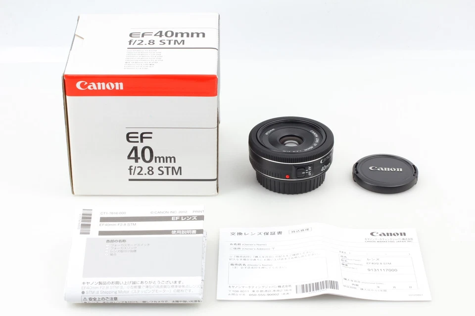 [Sin usar en caja] Lente macro panqueque Canon EF 40 mm F2,8 STM AF de JAPÓN Foto 3 de 4