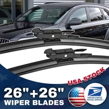 SET OF 2Pcs All Season Wiper Blades size 26"&26" Windshield Front Right & Left