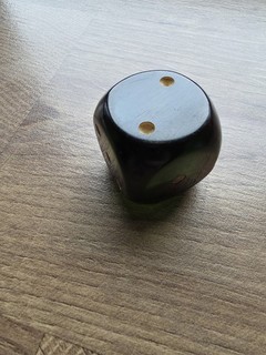 DDR Würfel Bakelit Catalit Kunstharz Grün