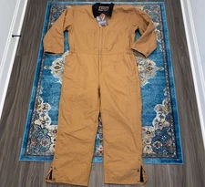STEELTON WORKWEAR Coverall Size XL Copper Canvas Quilted Lining Insulated NWT