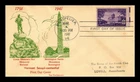 US COVER VERMONT STATEHOOD 150TH ANNIVERSARY FDC SCOTT 903 HAND CANCEL