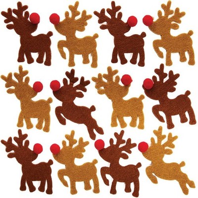 FX239 Reindeer Pom Stickers  Pack of 80, Christmas for Children, Scrapbooking...