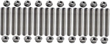 20 Pcs Stainless Exhaust Manifold Stud Kit Manifolds Super Duty for Ford 6.8 Lit