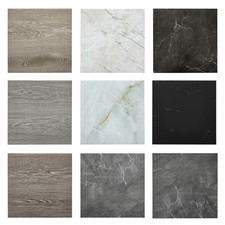 12/24PCS Stone Effect Vinyl Flooring Stickers Self Adhesive for Kitchen Home