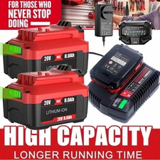 Battery / Charger For Craftsman 20 Volt V20 8.0Ah Li-ion CMCB201 CMCB204 CMCB202