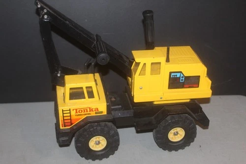 New ListingVintage 1980's Tonka Turbo Diesel Mighty Backhoe Excavator Pressed Steel