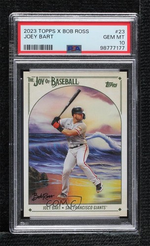 2023 Topps X Bob Ross The Joy of Baseball Joey Bart #23 PSA 10 GEM MT