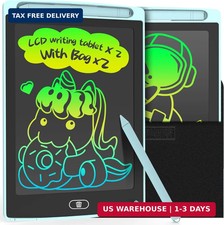 LEYAOYAO 2 Pack LCD Writing Tablet 8.5inch with Bag - Colorful Screen Doodle Pad