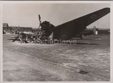 Foto, Wk2, zerstörte Flugzeuge in Frankreich (MJ-163)