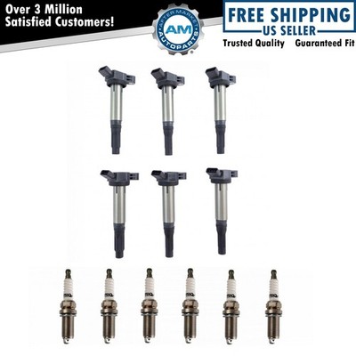 Ignition Coil & Iridium Spark Plug Kit Set for Toyota Lexus V6 New