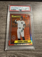 Aaron Judge 2025 Topps Chrome Logofractor Orange Refractor /25 PSA 10 POP 1
