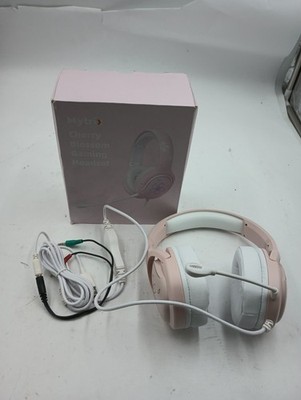 MYTRIX PINK RGB LIGHT SAKURA WIRED GAMING HEADSET FOR PC PS4 PS5 MAC SWITCH