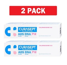 2 Pack Curasept ADS 712 Toothpaste Gel SLS Free