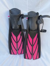 Atomic Aquatics Pink Split Fin Splitfin Open Heel Size Large