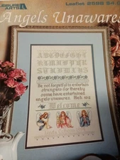 Angels Unawares - cross stitch leaflet - Leisure Arts #2598 G10