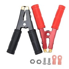2 PCS Heavy Duty Insulated Alligator Clips Battery Jumper Cable Clamps, 1000A