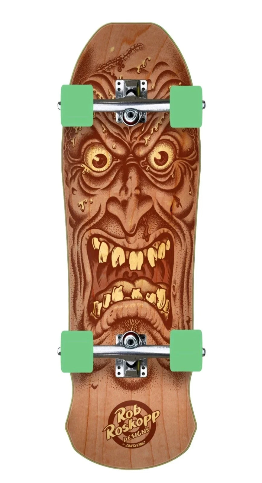 Old School Santa Cruz Rob Roskopp Face 9.5" Complete Skateboard
