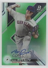 2019 Bowman Platinum Green Foil 15/99 Alex Royalty #TOP-41 Auto 0j6
