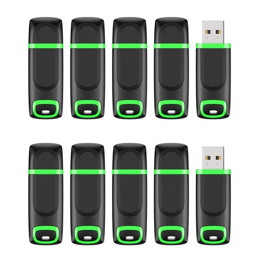 KEXIN 64GB USB Stick 10 Pack USB 2.0 Memory Stick Mini Flash Drive USB Stick Cap