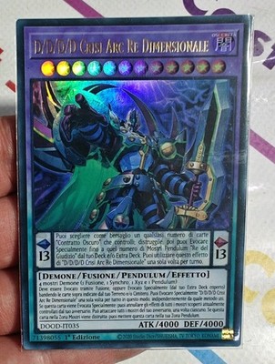 D/D/D/D DIMENSIONALE KÖNIGSBOGENKRISE   Ultra Rare   DOOD IT035   1Ed   Yu-Gi-Oh 