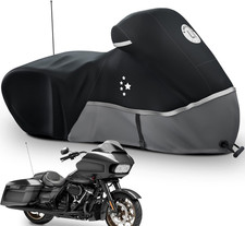 Motorcycle Cover 420D Heavy Duty Storage for Touring Models Harley Davidson Road