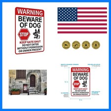 Funny Beware of Dog Sign   Warning, No Trespassing, Keep Gate Closed, Do Not ...